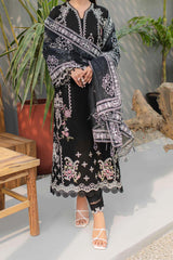 Qline by Qalamkar Unstitched 3 Piece Festive Lawn Collection'2024-JK-09-Evadne