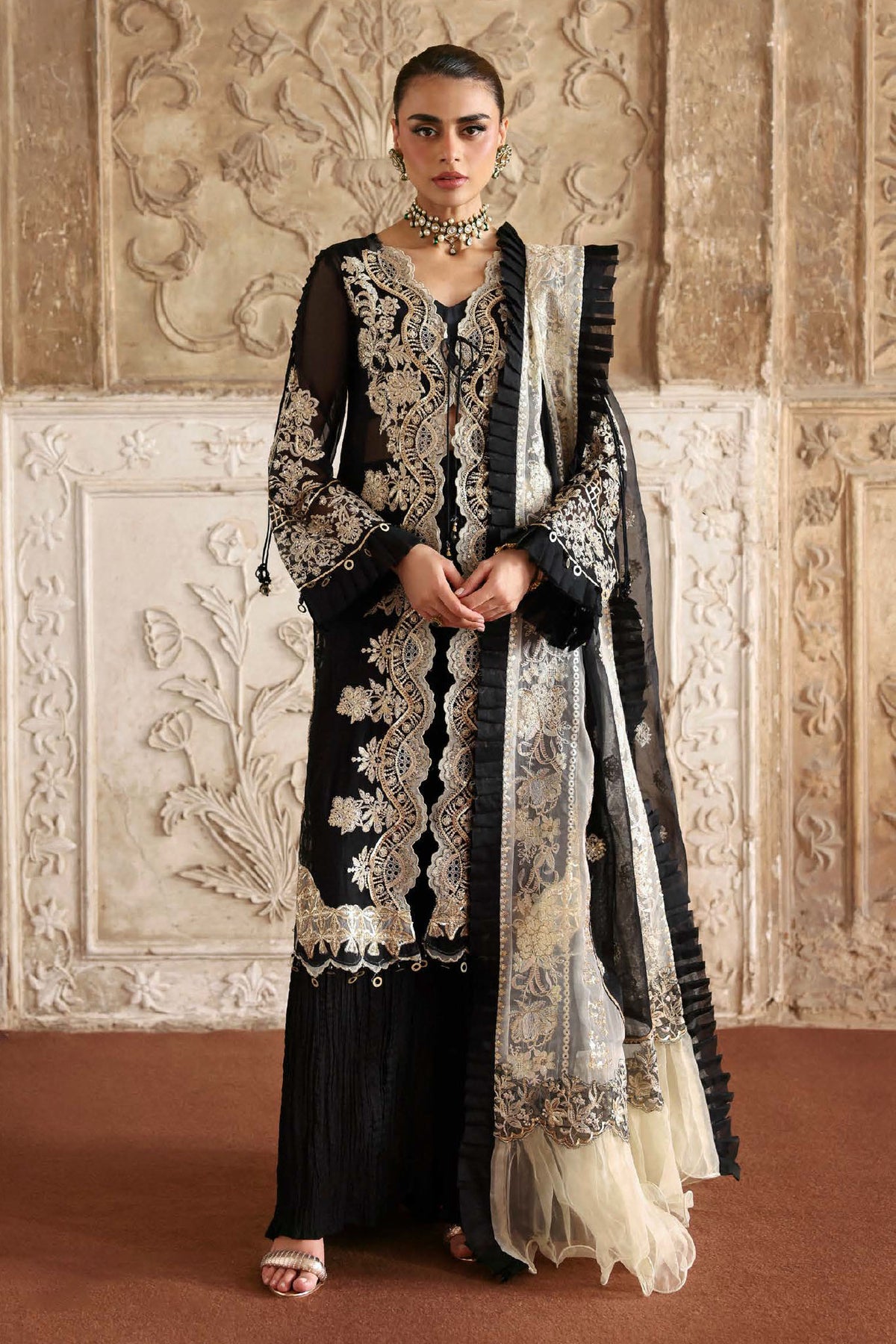 Jahanara By Parishay Unstitched 3 Piece Formals Collection'2025-JRA-09