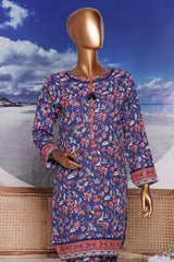 Sumi Stitched Co Ords Printed Khaddar Collection'2025-KC-03-Blue