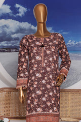 Sumi Stitched Co Ords Printed Khaddar Collection'2025-KC-04-Brown