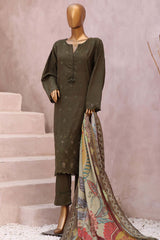 Sada Bahar Stitched 3 Piece Karandi Shawl Collection'2023-KCK-Mehndi