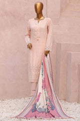 Sada Bahar Stitched 3 Piece Karandi Shawl Collection'2023-KCK-Pink