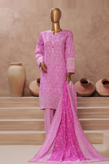 HZ Stitched 3 Piece Emb Khaddar Vol-02 Collection'2024-KE-901