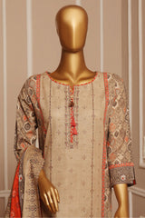 HZ Stitched 3 Piece Emb Khaddar Vol-01 Collection'2024-KE-909