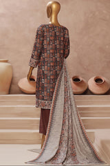 HZ Stitched 3 Piece Emb Khaddar Vol-02 Collection'2024-KE-912