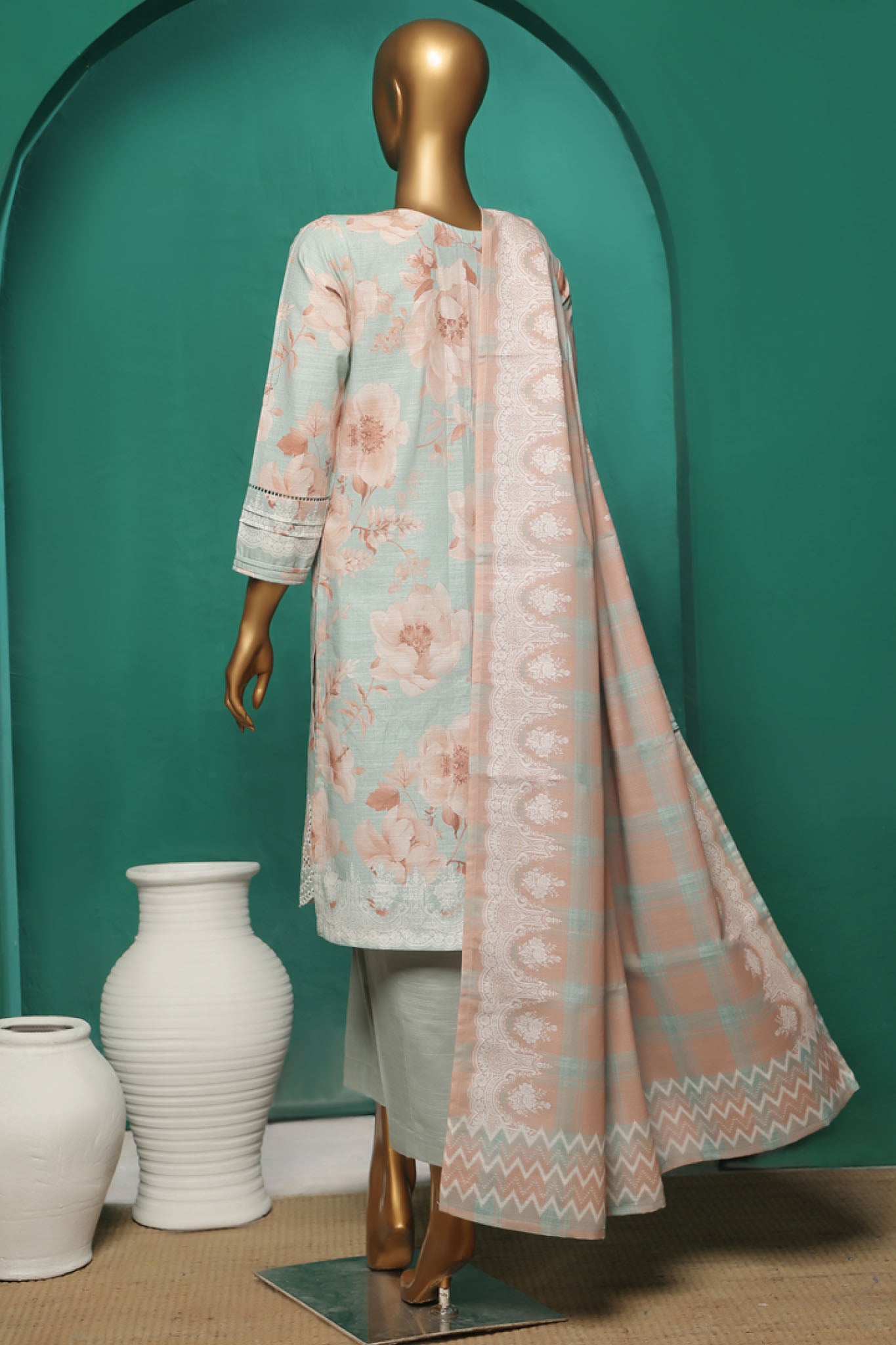 HZ Stitched 3 Piece Emb Khaddar Vol-03 Collection'2024-KE-926