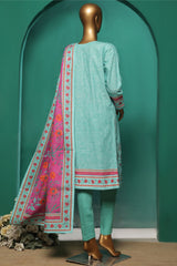 HZ Stitched 3 Piece Emb Khaddar Vol-03 Collection'2024-KE-927