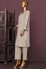 HZ Basics Stitched 2 Piece Solids Emb Khaddar Co Ords Collection'2025-KEC-114