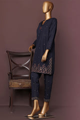 HZ Basics Stitched 2 Piece Solids Emb Khaddar Co Ords Collection'2025-KEC-115