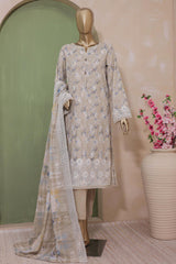 Kohinoor By Hz Unstitched 3 Piece Emb Netkari Collection'2024-KNC-03
