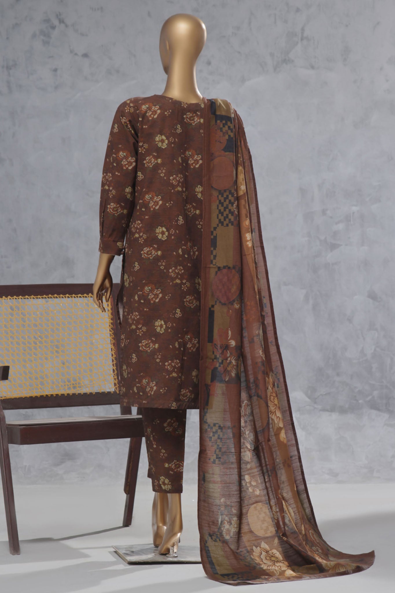 Wintry Prints by Hz Stitched 3 Piece Khaddar Vol-03 Collection'2024-KPC-117