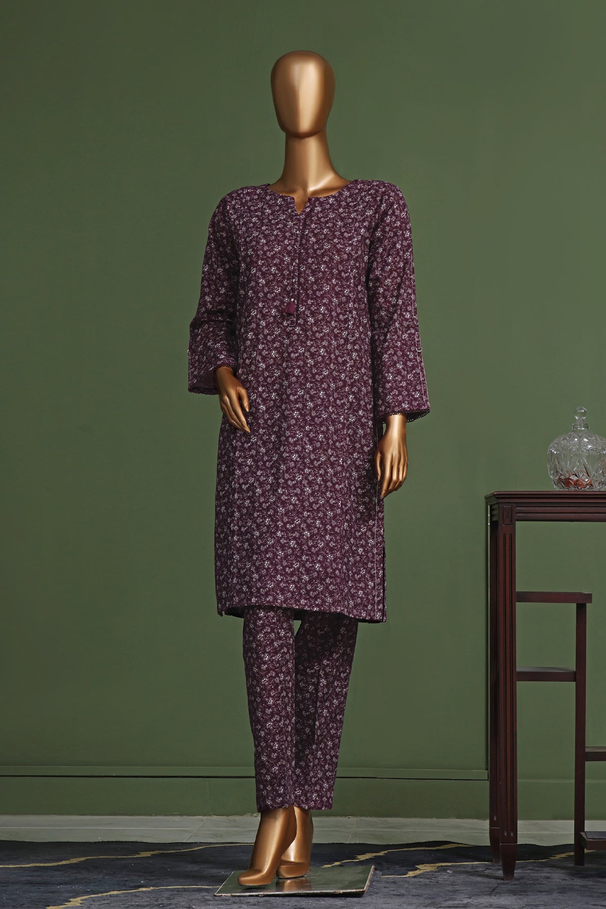 HZ Basics Stitched 2 Piece Co Ords Printed Khaddar Vol-02 Collection'2024-KPC-905