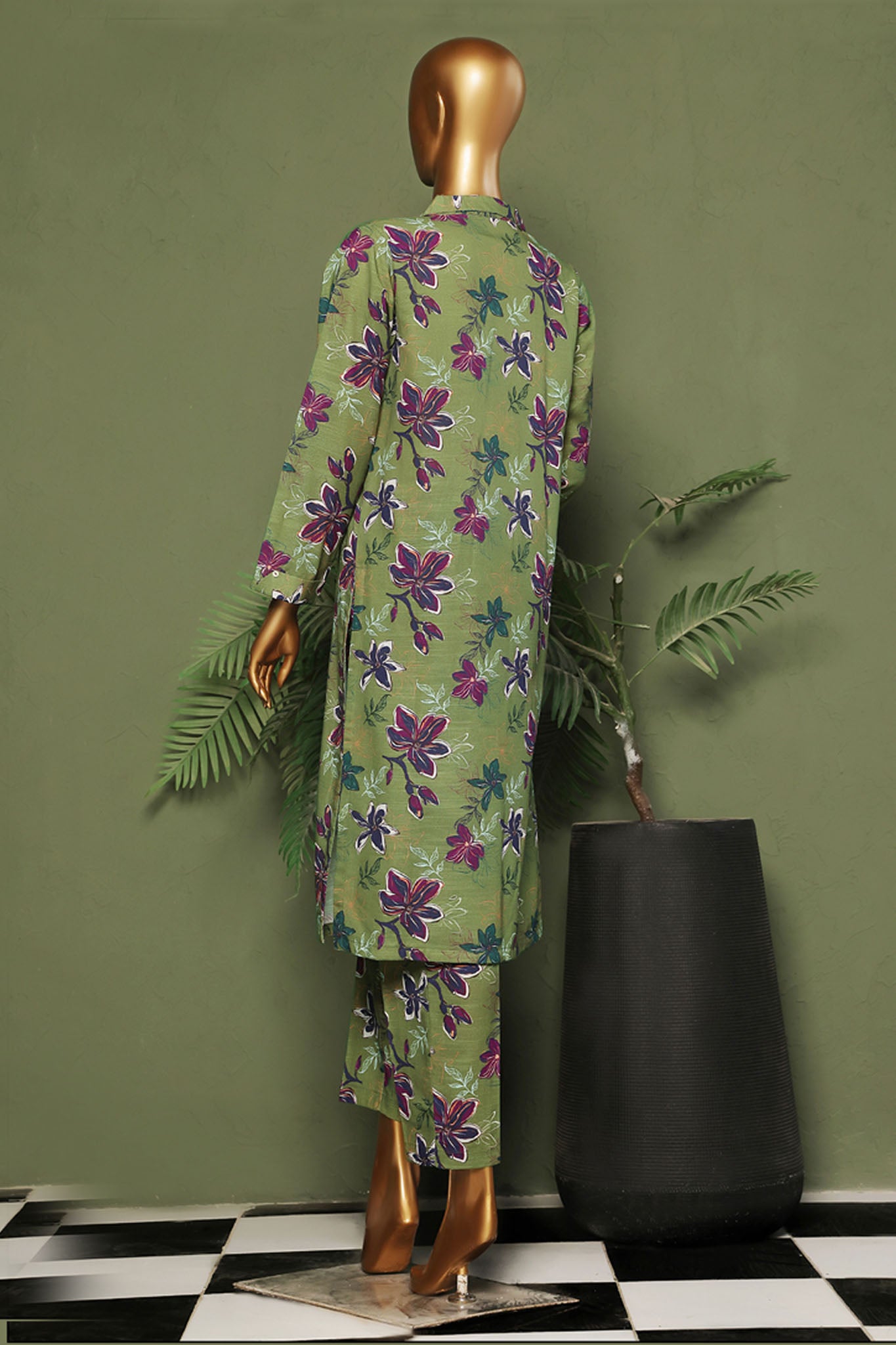 HZ Basics Stitched 2 Piece Co Ords Printed Khaddar Vol-03 Collection'2024-KPC-925