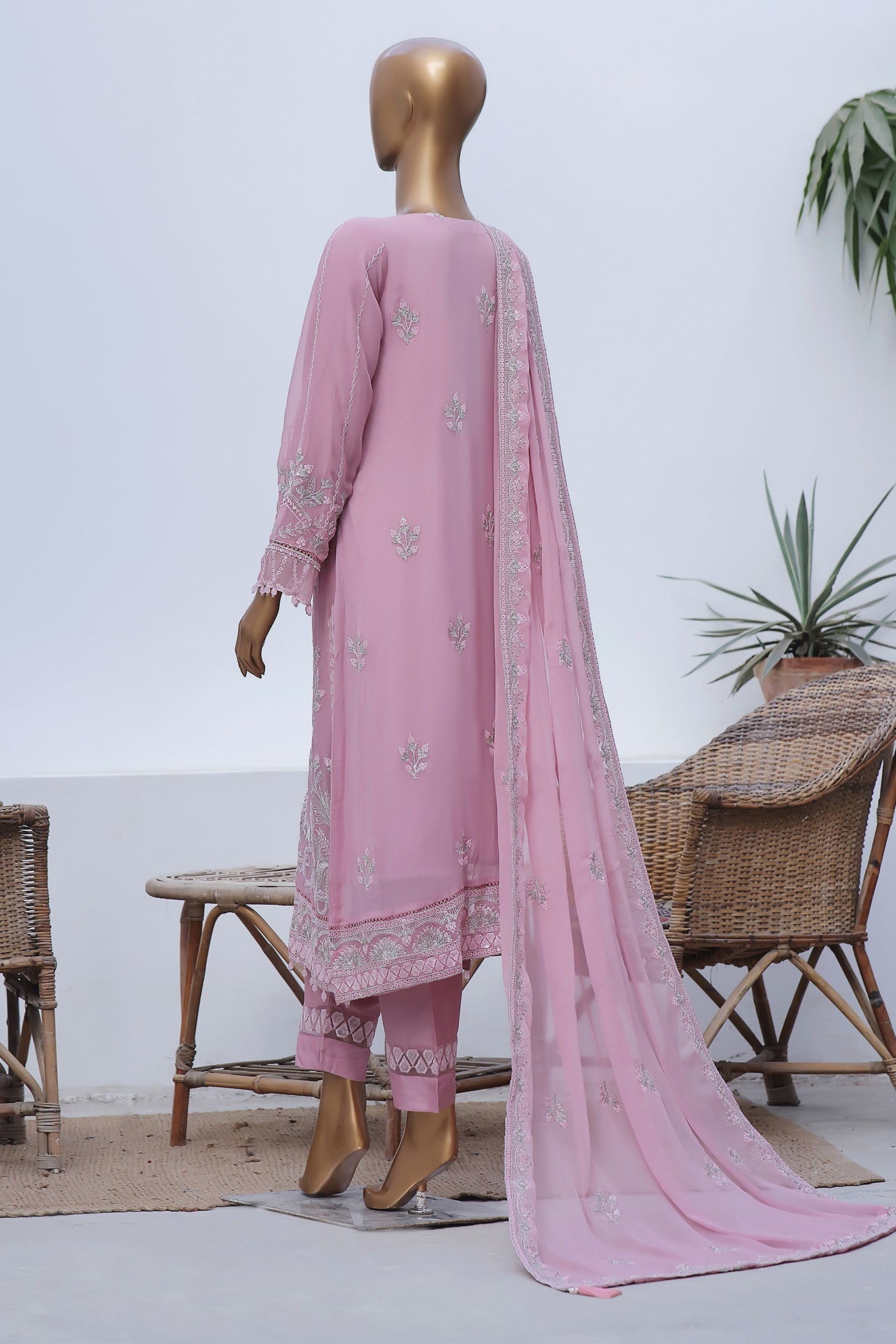 Afsany By Sada Bahar Stitched 3 Piece Luxury Formals Chiffon Vol-09 Collection'2024-KR-01-Plum