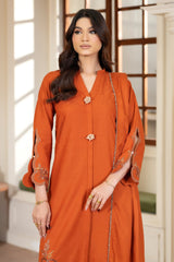 Justuju By Inara Stitched 3 Piece Winter Collection'2026-KASTOR DR-05