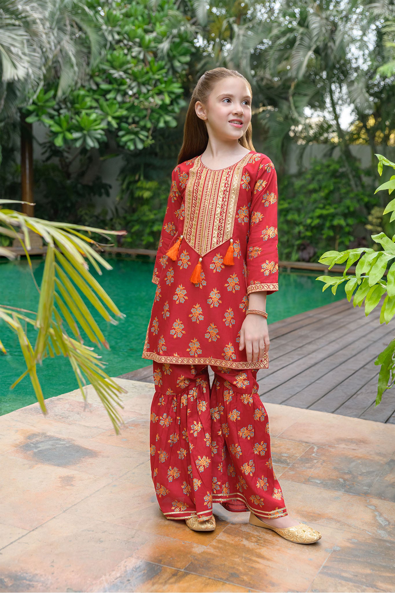Fresh Bird Stitched 2 Piece Festive Kids Collection'2025-Kaur