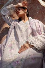 Summer Together By Afrozeh Unstitched 3 Piece Lawnkari Vol-03 Collection-AL-01-Keshi