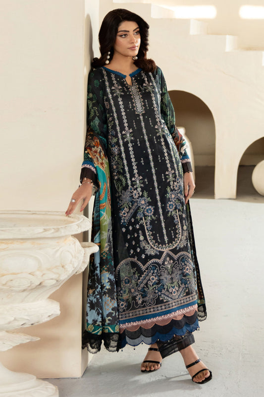 Mashaal by Ramsha Unstitched 3 Piece Luxury Lawn Vol-13 Collection-L-1301