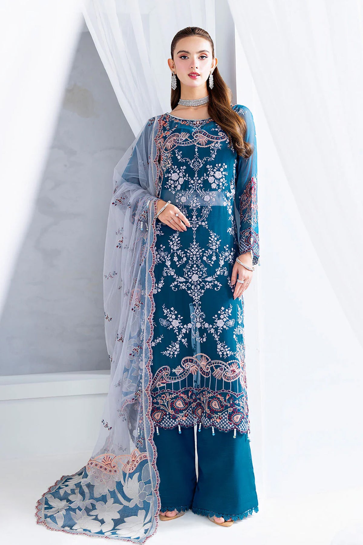 Arzoo by Ramsha Unstitched 3 Piece Chiffon Vol 02 Collection'2025-U-202