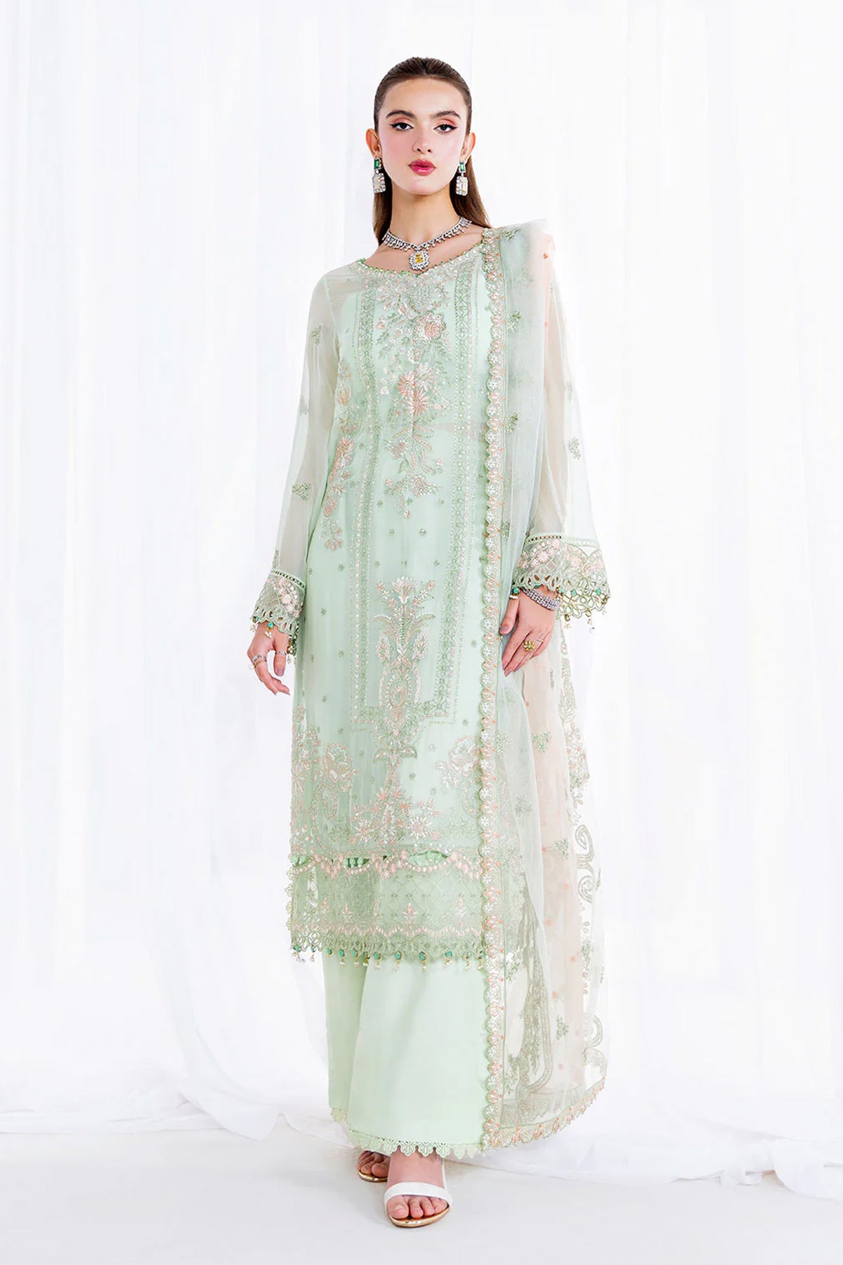 Arzoo by Ramsha Unstitched 3 Piece Chiffon Vol 02 Collection'2025-U-207
