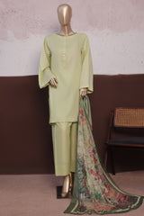 Daily Drop By Hz Stitched 3 Piece Solids Twinset Collection'2025-DJ-3P-LO3