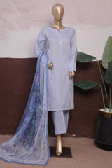 Daily Drop By Hz Stitched 3 Piece Solids Twinset Collection'2025-SDJ-3P-L05
