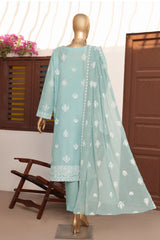 HZ Unstitched 3 Piece Lucknowi Emb Chikankari Collection'2024-LCE-08