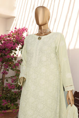 HZ Unstitched 3 Piece Lucknowi Emb Chikankari Collection'2024-LCE-09