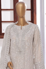 Sada Bahar Lucknowi Stitched 3 Piece Emb Chikankari Lawn Vol-02 Collection'2024-LCK-Ice