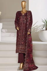 Sada Bahar Stitched 3 Piece Luxury Emb Festive Vol-01 Suit-LEL1-MK-50 FALSA
