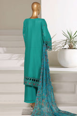 Sada Bahar Stitched 3 Piece Luxury Emb Festive Vol-01 Suit-LEL1-MK-48 GREEN