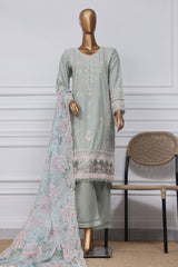 Sada Bahar Stitched 3 Piece Luxury Emb Spring Collection-LEL-MK-09-Pista