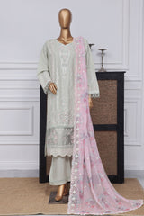 Sada Bahar Stitched 3 Piece Luxury Emb Spring Collection-LEL-MK-23-Pista