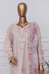 Sada Bahar Stitched 3 Piece Luxury Emb Spring Collection-LEL-MK-23-T-Pink