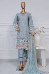 Sada bahar Stitched 3 Piece Luxury Emb Spring Vol-02 Collection-LEL2-MK-29-Grey