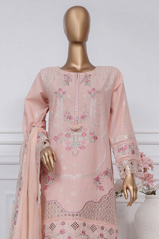 Sada bahar Stitched 3 Piece Luxury Emb Spring Vol-02 Collection-LEL2-MK-30-Pink