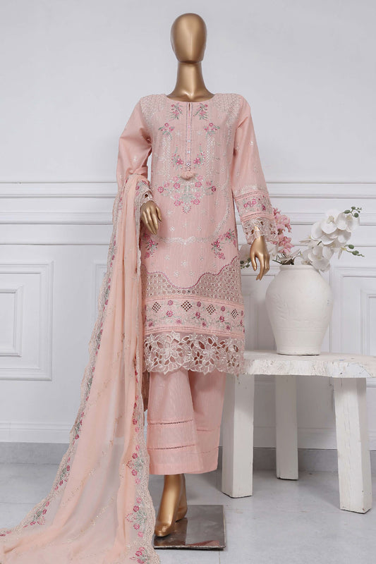 Sada bahar Stitched 3 Piece Luxury Emb Spring Vol-02 Collection-LEL2-MK-30-Pink