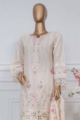 Sada bahar Stitched 3 Piece Luxury Emb Spring Vol-02 Collection-LEL2-MK-31-Off White