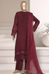 Sada Bahar Stitched 3 Piece Luxury Emb Festive Vol-03 Suit-LEL3-MK-2510-FALSA