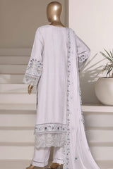Sada Bahar Stitched 3 Piece Luxury Emb Festive Vol-03 Suit-LEL3-MK-2510- GREY