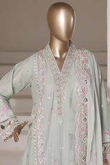 Sada Bahar Stitched 3 Piece Luxury Emb Festive Vol-03 Suit-LEL3-MK-2512- MINT