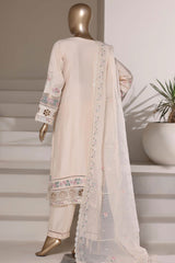 Sada Bahar Stitched 3 Piece Luxury Emb Festive Vol-03 Suit-LEL3-MK-259- SKIN