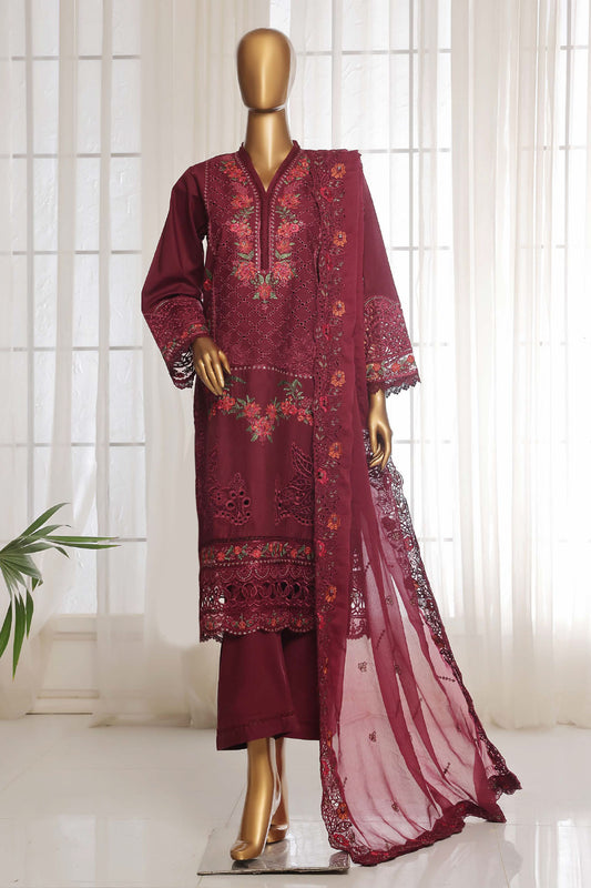 Sada Bahar Stitched 3 Piece Luxury Emb Spring Vol-03 Collection-LEL3-MK-37-Falsa