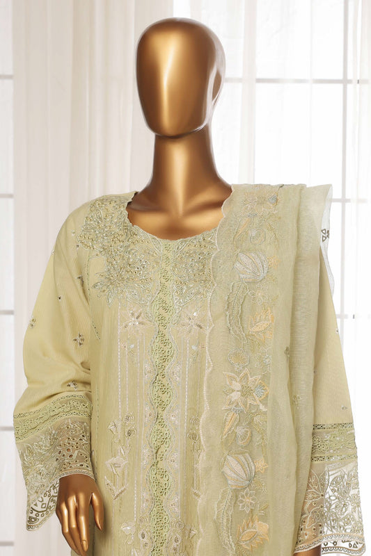 Sada Bahar Stitched 3 Piece Luxury Emb Spring Vol-03 Collection-LEL3-MK-38-Green