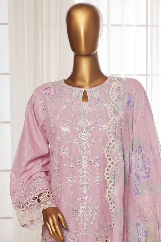 Sada Bahar Stitched 3 Piece Luxury Emb Spring Vol-03 Collection-LEL3-MK-39-Lilac