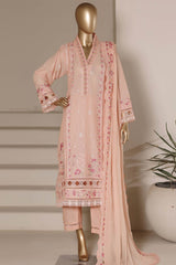 Sada Bahar Stitched 3 Piece Luxury Emb Festive Vol-04 Suit-LEL4-MK-252-PEACH