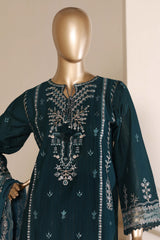Sada Bahar Stitched 3 Piece Luxury Emb Festive Vol-05 Suit-LEL5-MK-257-GREEN