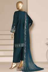 Sada Bahar Stitched 3 Piece Luxury Emb Festive Vol-05 Suit-LEL5-MK-257-GREEN