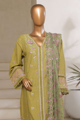 Sada Bahar Stitched 3 Piece Luxury Emb Spring Vol-06 Collection'2025-LEL6-MK-48-Green