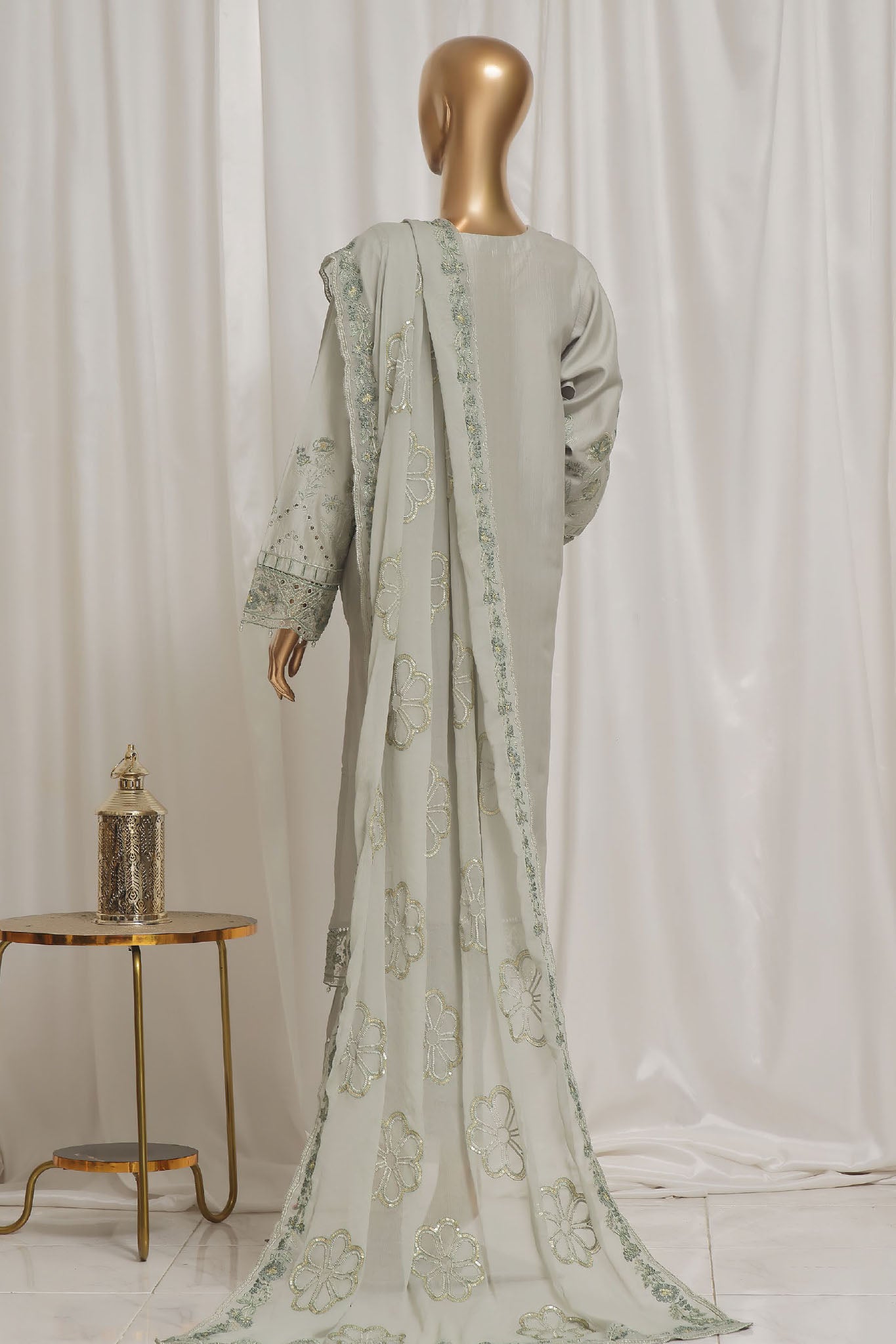 Sada Bahar Stitched 3 Piece Luxury Emb Rod Silk Vol-01 Collection'2024-LEV-01-Pista